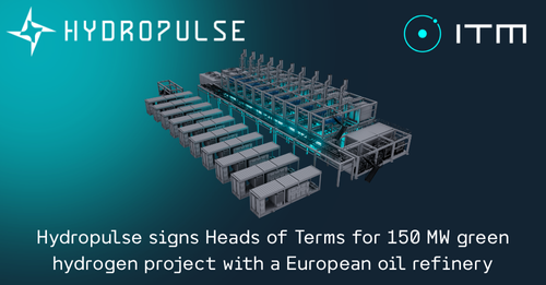 Hydropulse signs Heads of Terms for 150 MW green hydrogen project
